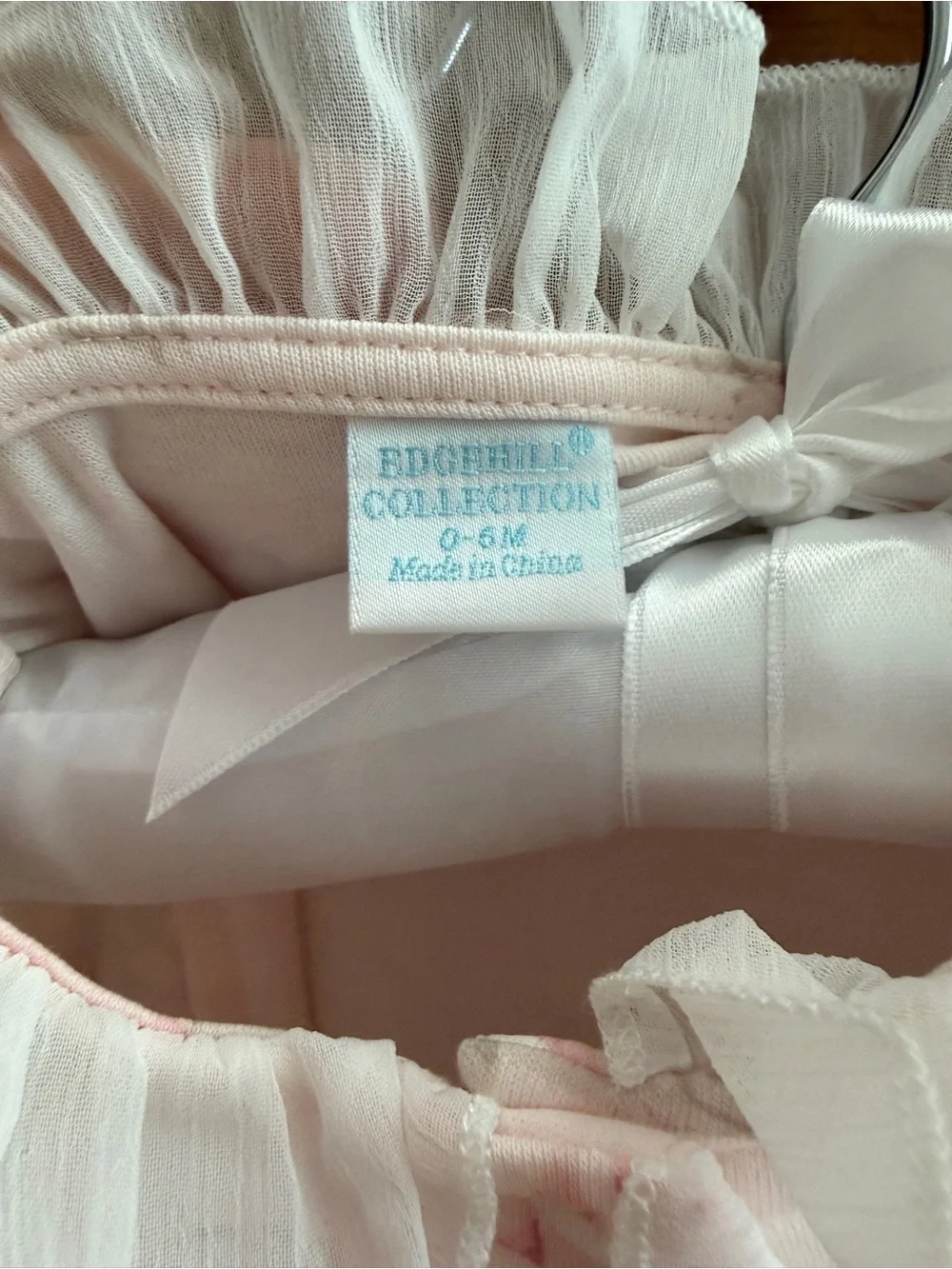 Pink Floral Ruffle-Trim Baby Sleep Gowns